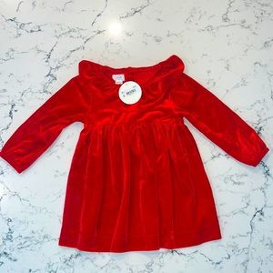Mud Pie Baby Red Velvet Dress